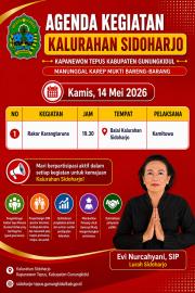 Agenda Kegiatan Tanggal 14 Mei 2026 Pemerintah Kalurahan Sidoharjo